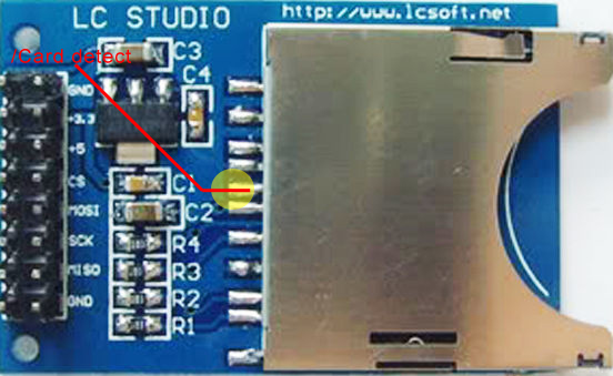 Ajouter le signal card detect sur un lecteur de carte SD de ...